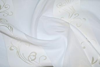 Тюль комбинированный, ткань вуаль, с утяжелителем